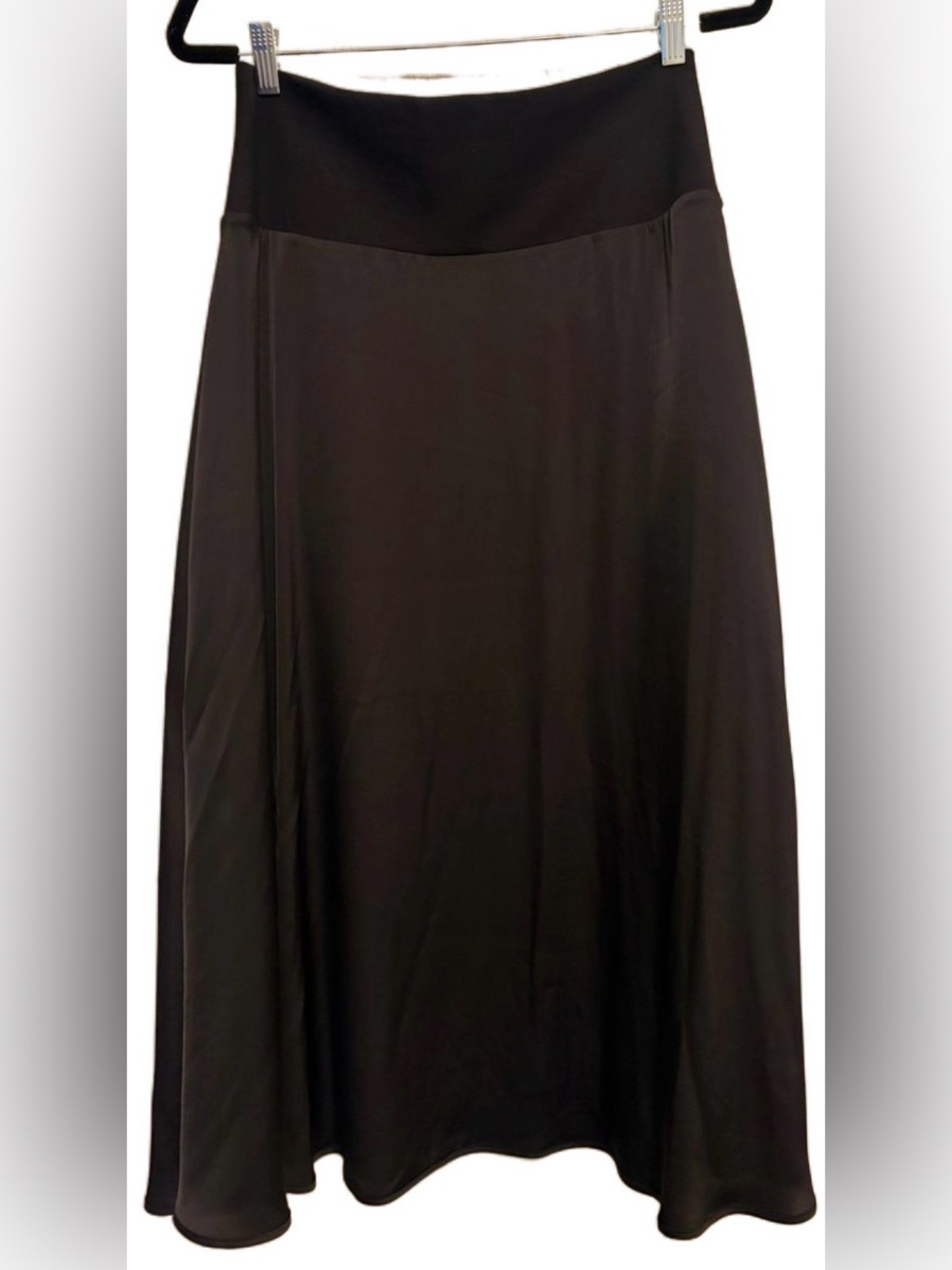 CAbi Black A-Line Midi Skirt